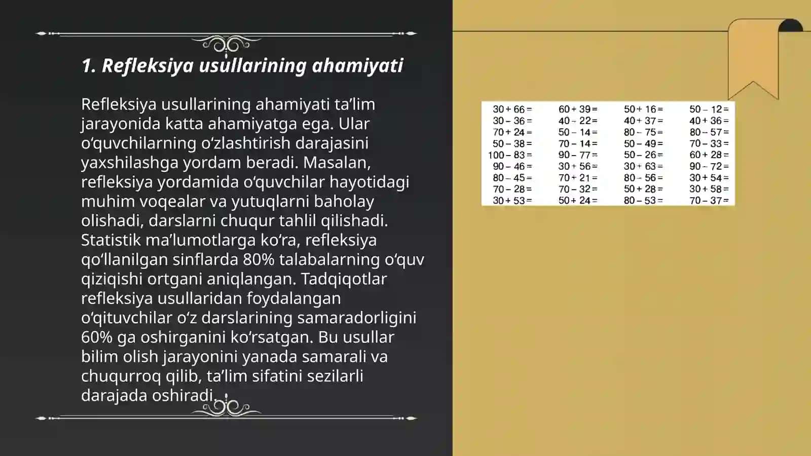 Matematika darslarida refleksiya usullarini qo‘llash 3