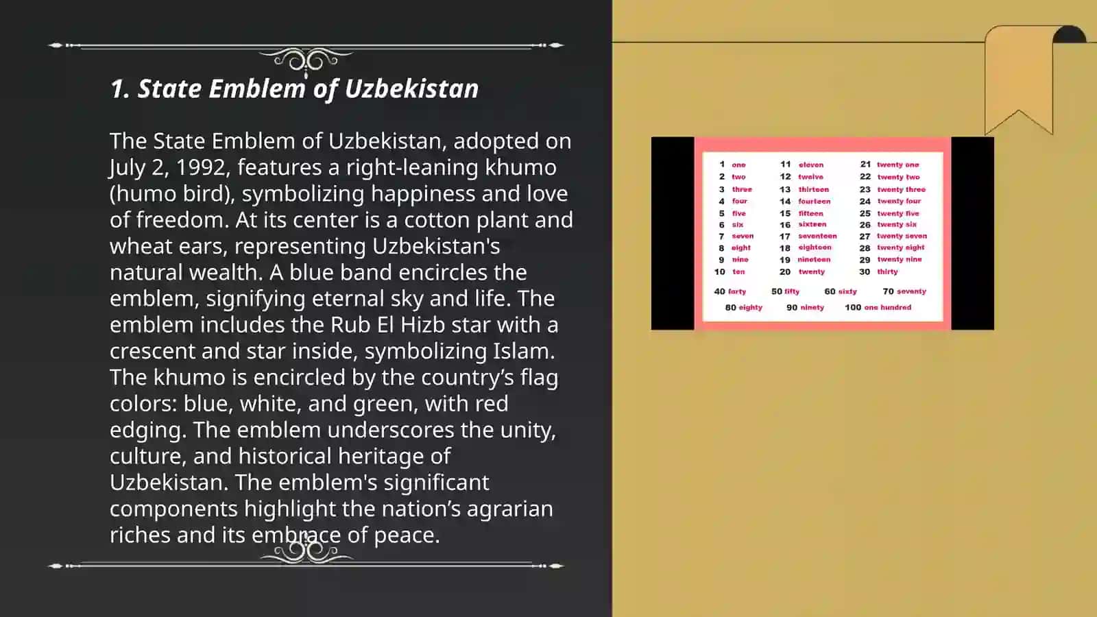 State Emblem of Uzbekistan 3