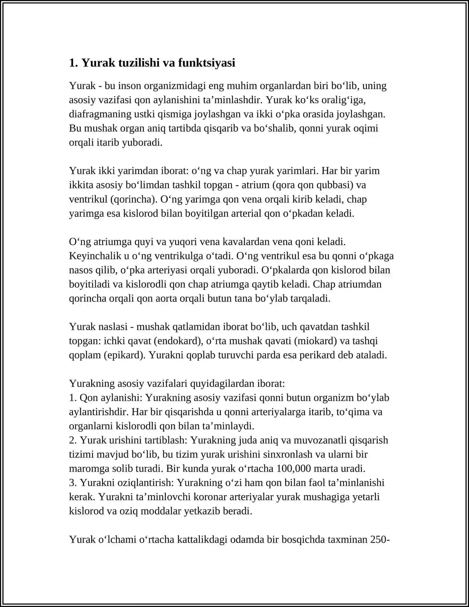 YURAKNING ANATOMIYASI RADIOLOGIYASI VA RENGENI 3