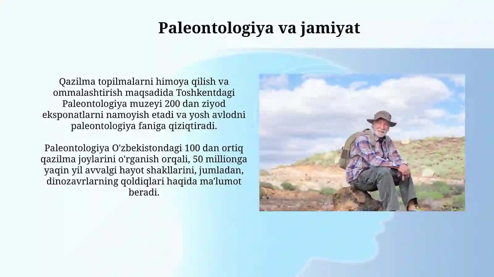 Paleontologiyaning maqsadi va vazifasi 3