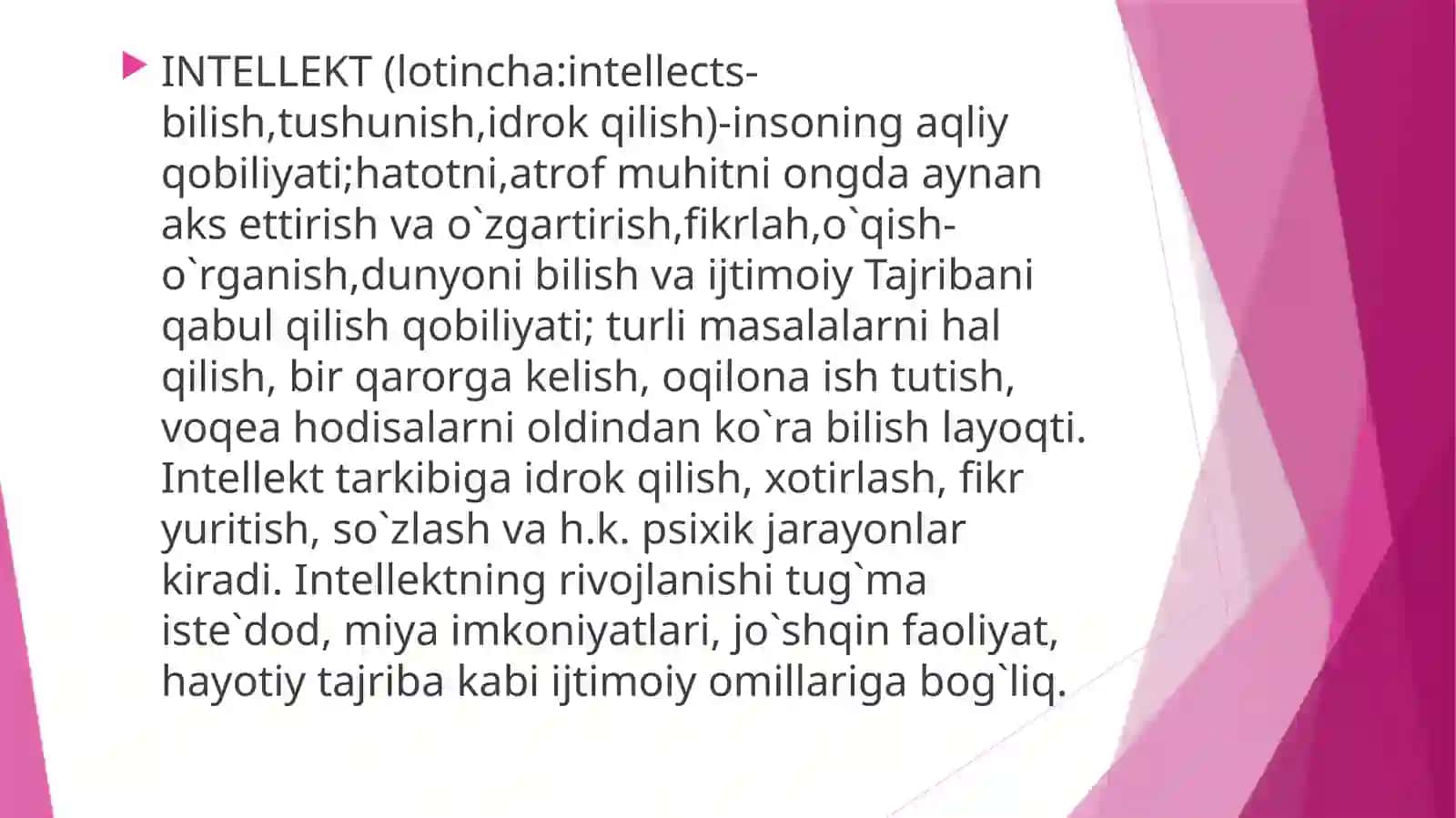 INTELLEKT VA KREATIVLIK NAZARIYALARI 3