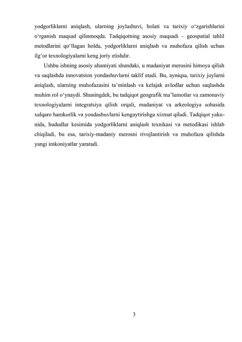 GOOGLE EARTH DASTURIDAN FOYDALANGAN HOLDA TARIXIY-MADANIY YODGORLIKLARNI ANIQLASH (HUDUDLAR KESIMIDA) 3