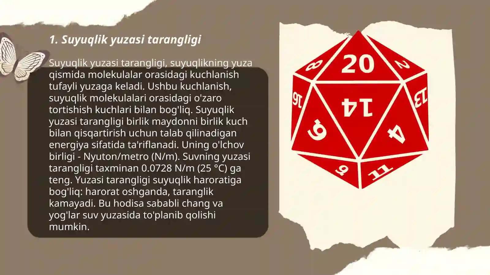 Suyuqliklarning sirt hodisalari va adsorbsiya jarayonlari 3