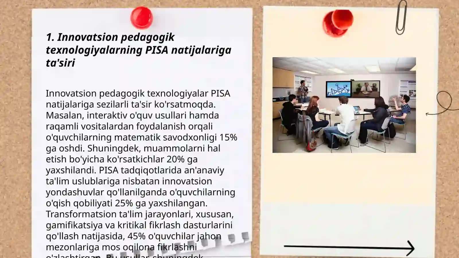 Xalqaro baholash ( PISA) tadqiqotlarida innovatsion pedagogik texnologiyalar 3