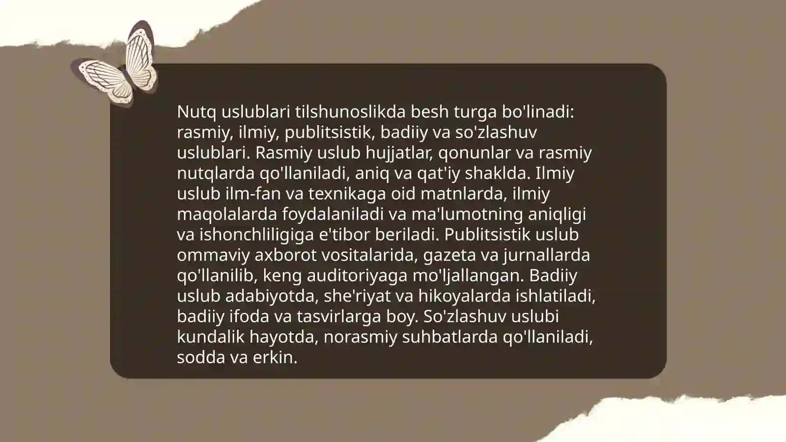 Nutq uslublari va ularning õziga xos xususiyatlari 3