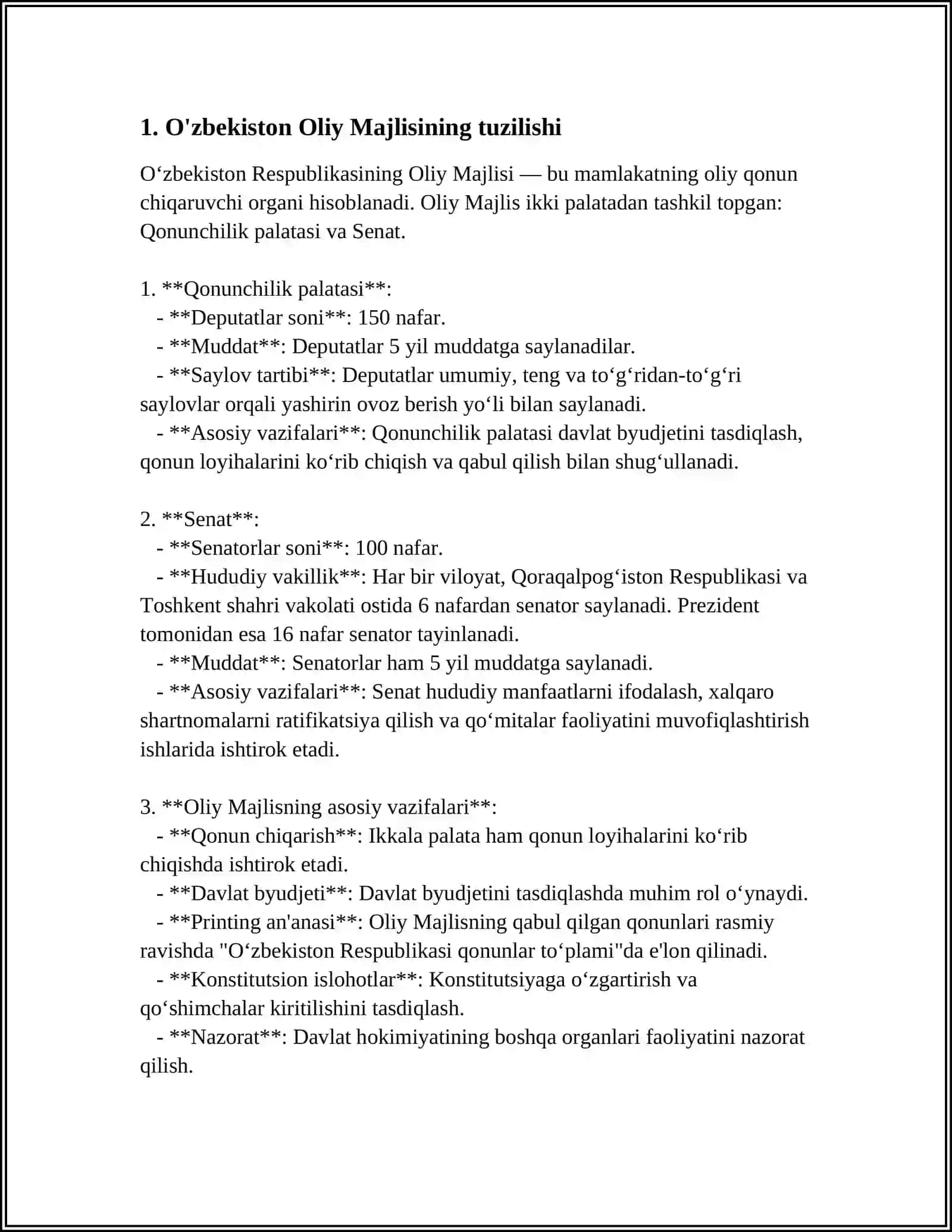 O‘ZBEKISTON OLI MAJLIS 3