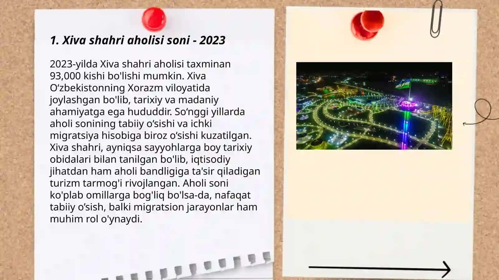 Xiva shahri haqida 2023-yildagi statistik maʼlumotlar 3