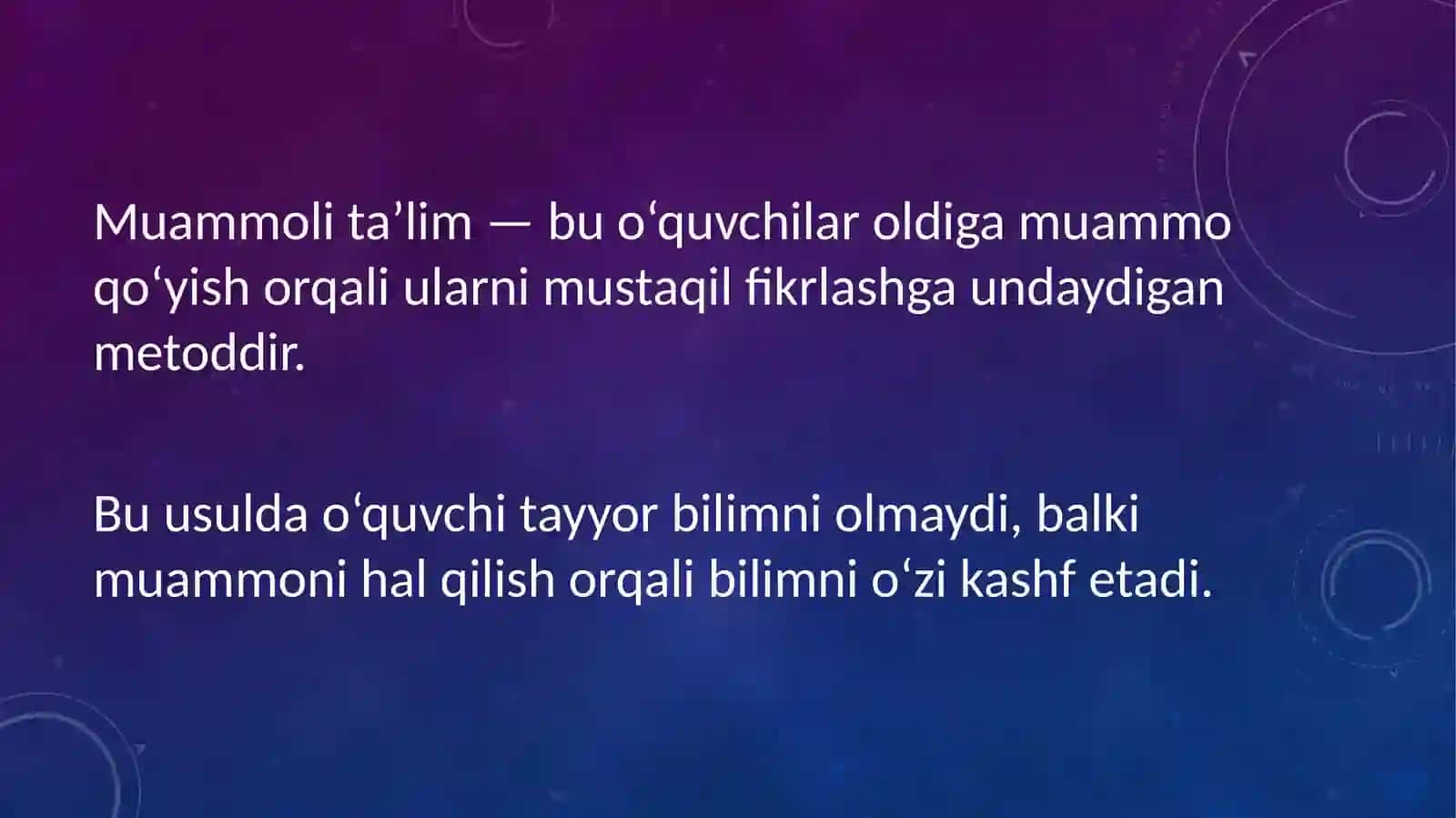 Boshlangʻich sinflarda matematikadan muammoli dars va ularni tashkil etish metodikasi 3