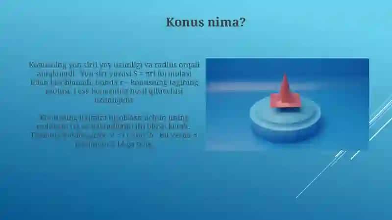 Konus va uning yoyilmasi 3