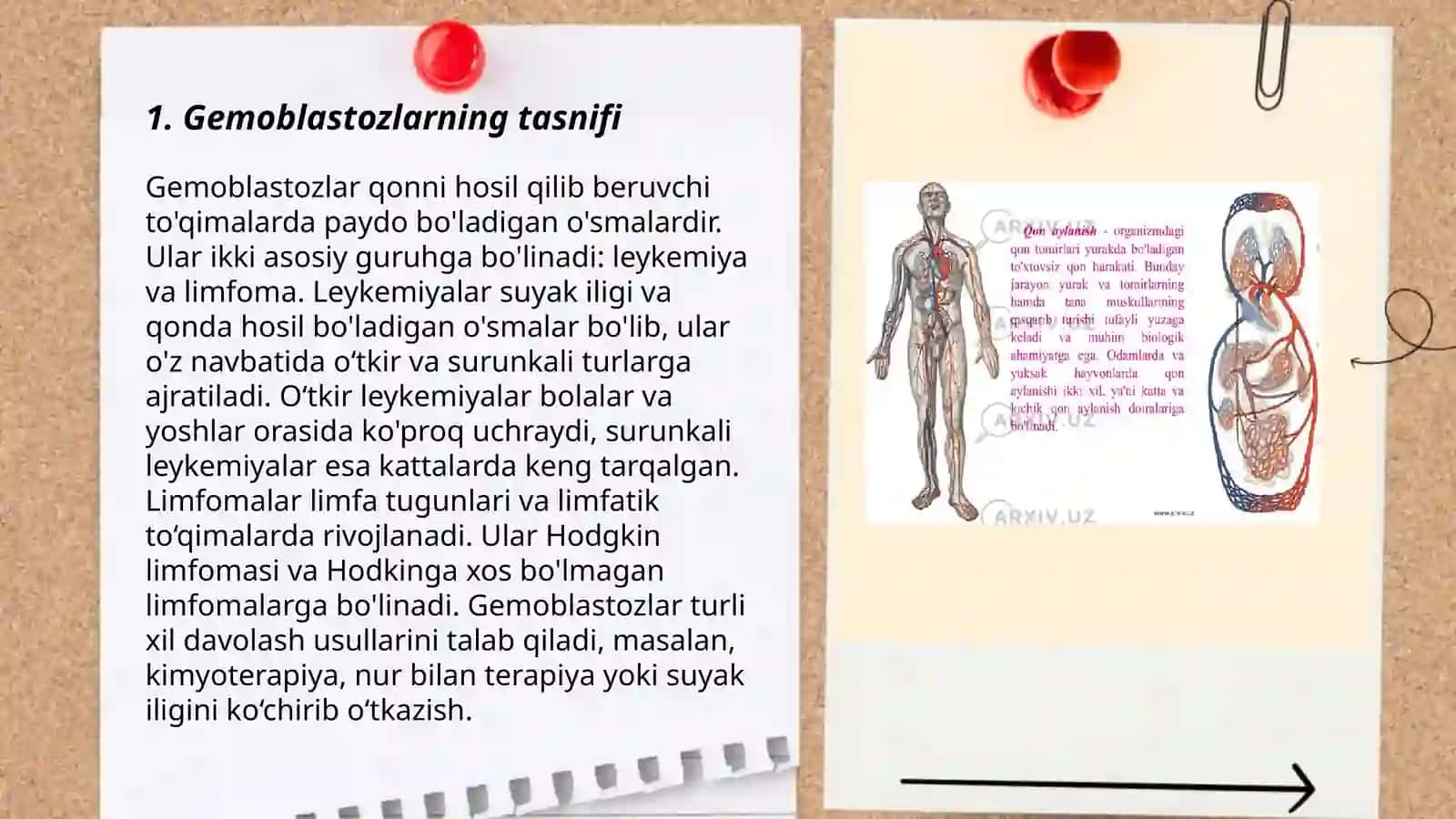 Gemoblastozlar. Lеykozlar diagnostikasi. Asosiy davolash printsiplari. Oraliq nazorat. OSKE 3
