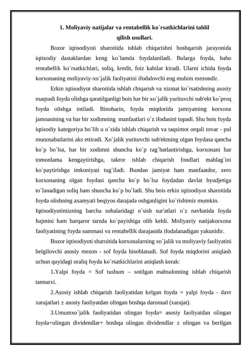 Moliyaviy natijalar va rentabellik 3