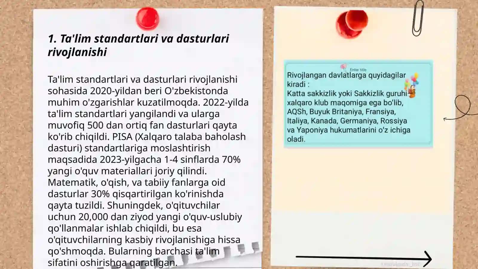 Ta'lim standartlari va dasturlari rivojlanishi 3