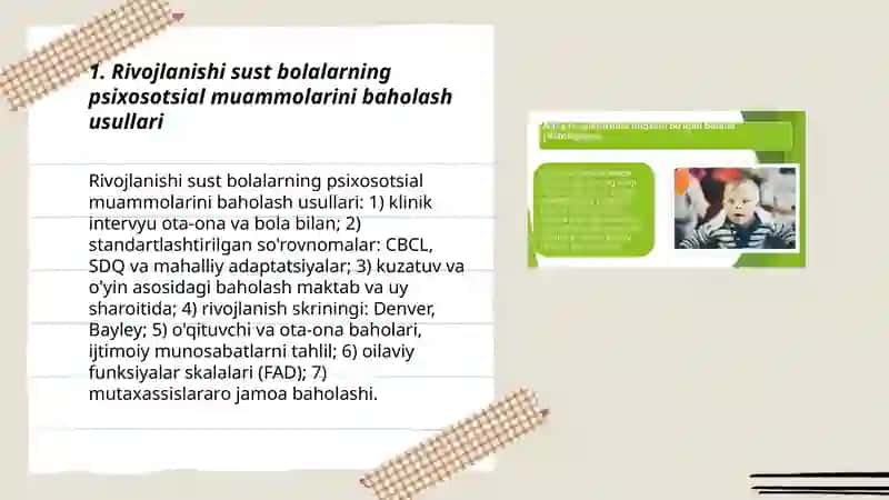 Rivojlanishi sust bolalar psixosotsial reabilitatsiyasi muoammolari 3