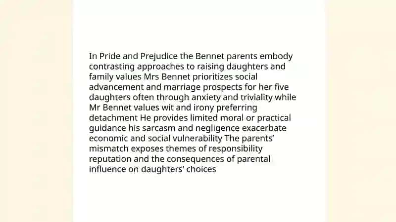 Familiy values: Novel Reading"Pride and Prejudice" 3