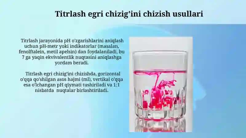 Titrlash egri chiziqlari 3