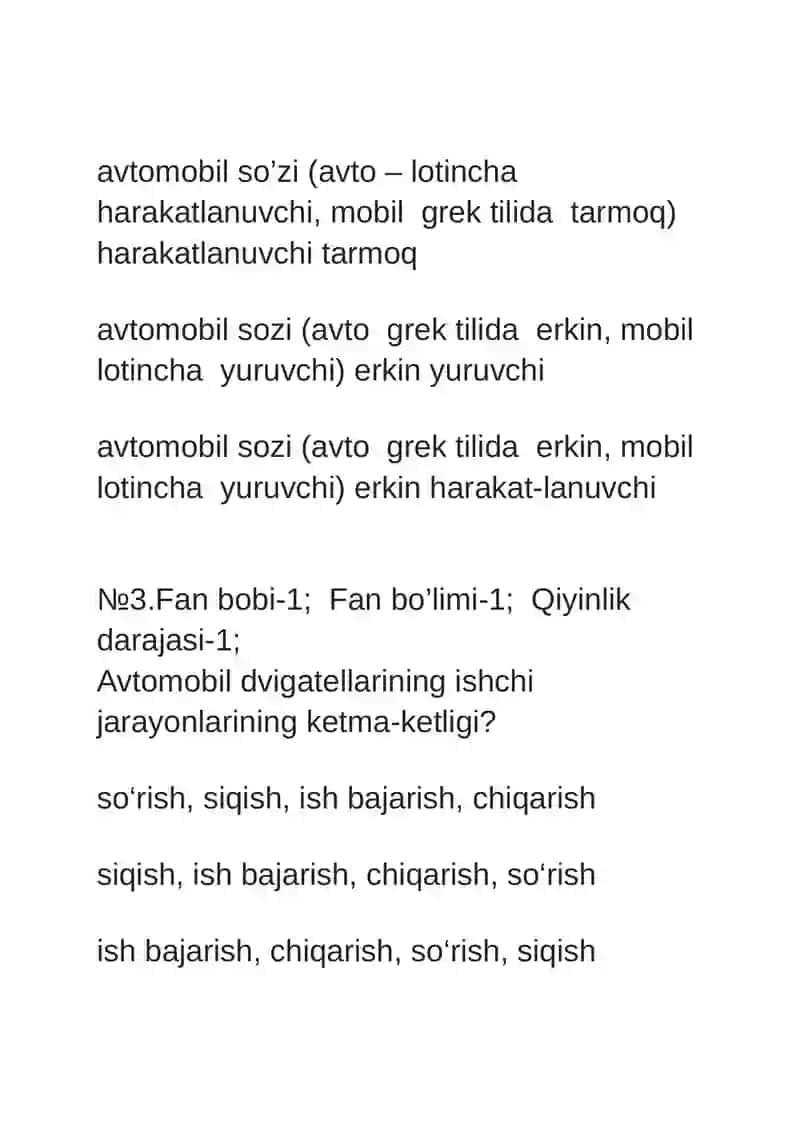 TRANSPORT VOSITALARINING TUZILISHI VA NAZARIYASI 3