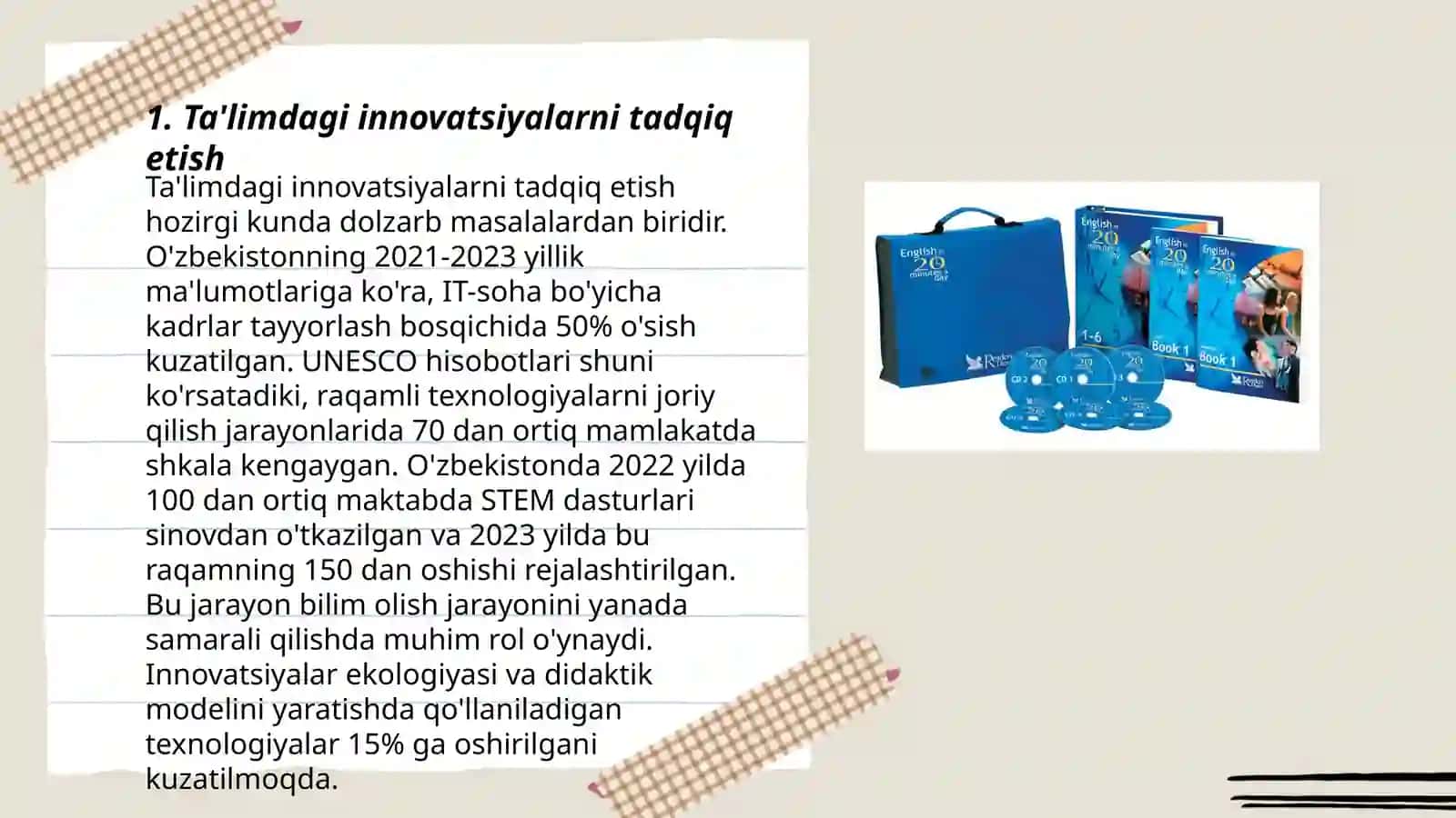 Ekalogik ta'lim sohasidagi rivojlanish markazining faoliyati 3