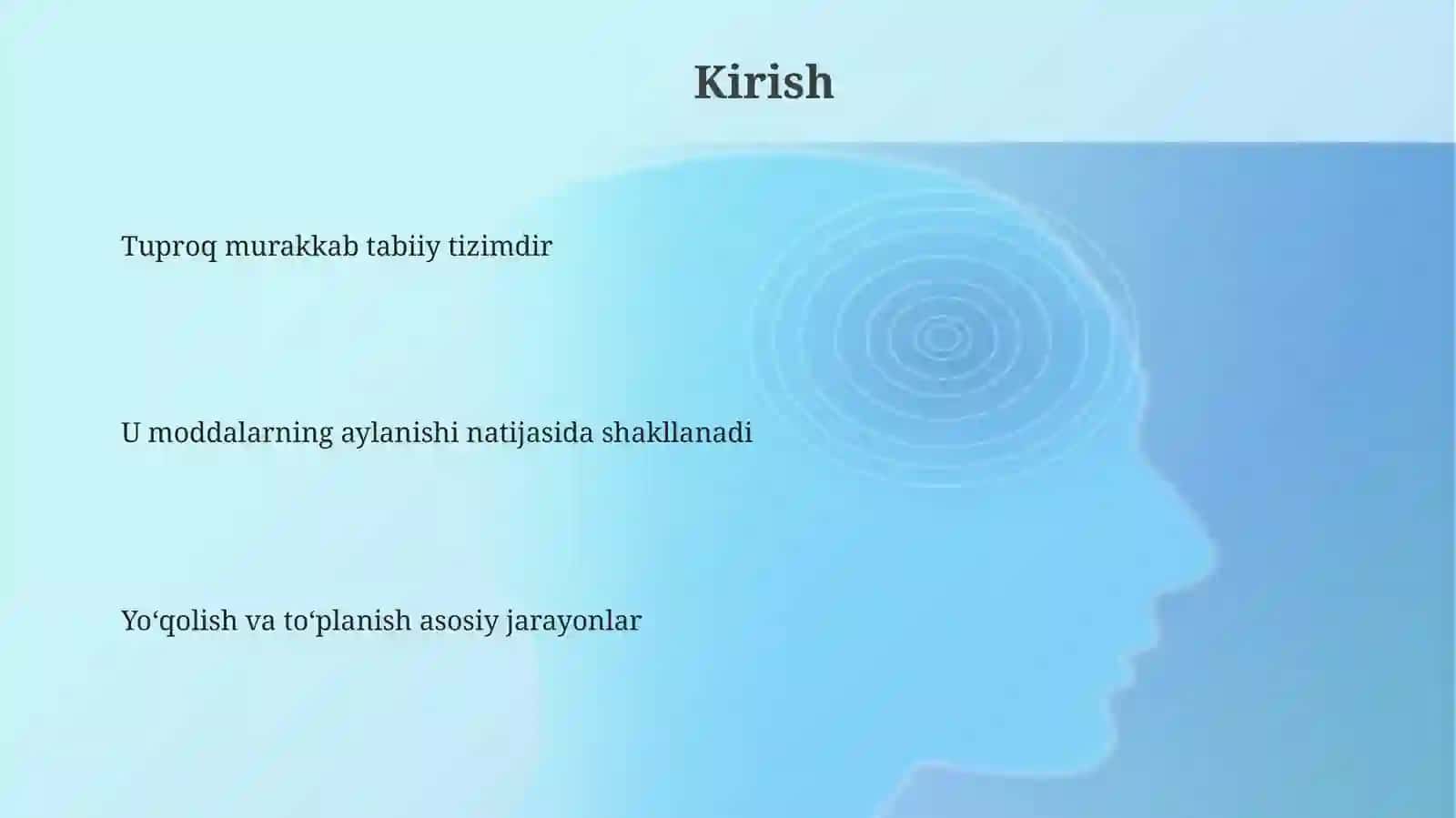 Tuproq paydo bo‘lishida moddalarning yo‘qolishi va to‘planishi 3