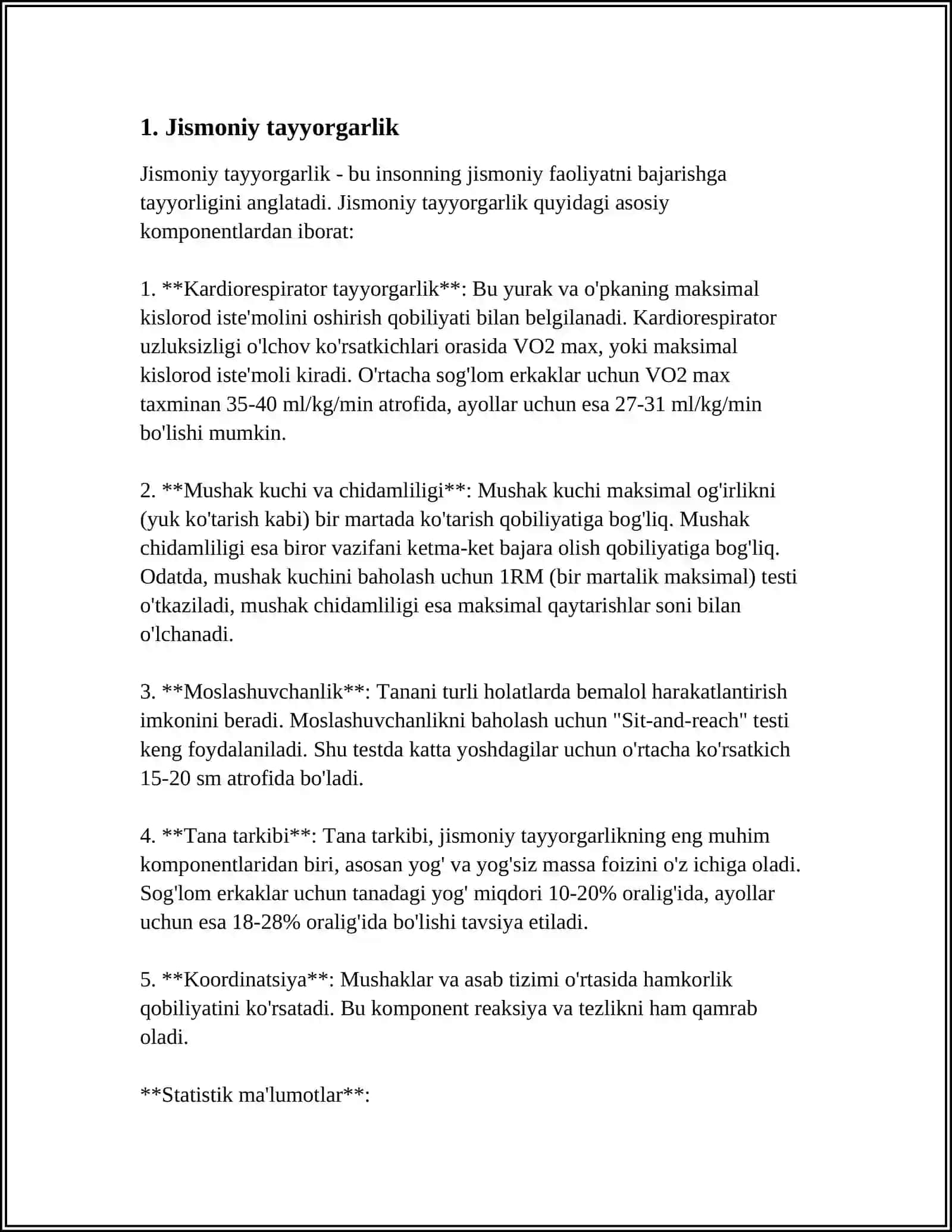 REFERAT YENGIL ATLETIKADAN TAYORGARLIK TURLARINING O'RNI 3