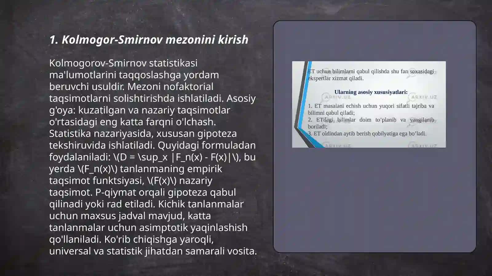 Kolmogor smerlov mezoni haqida tushuncha 3