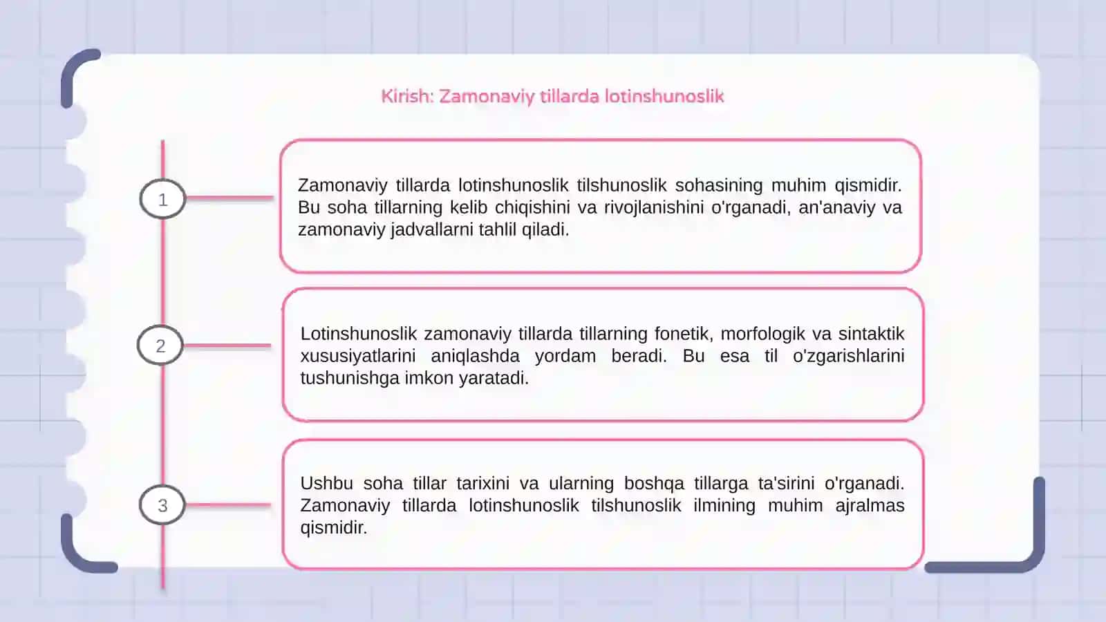 Zamonaviy tillarda lotinshunoslik 3