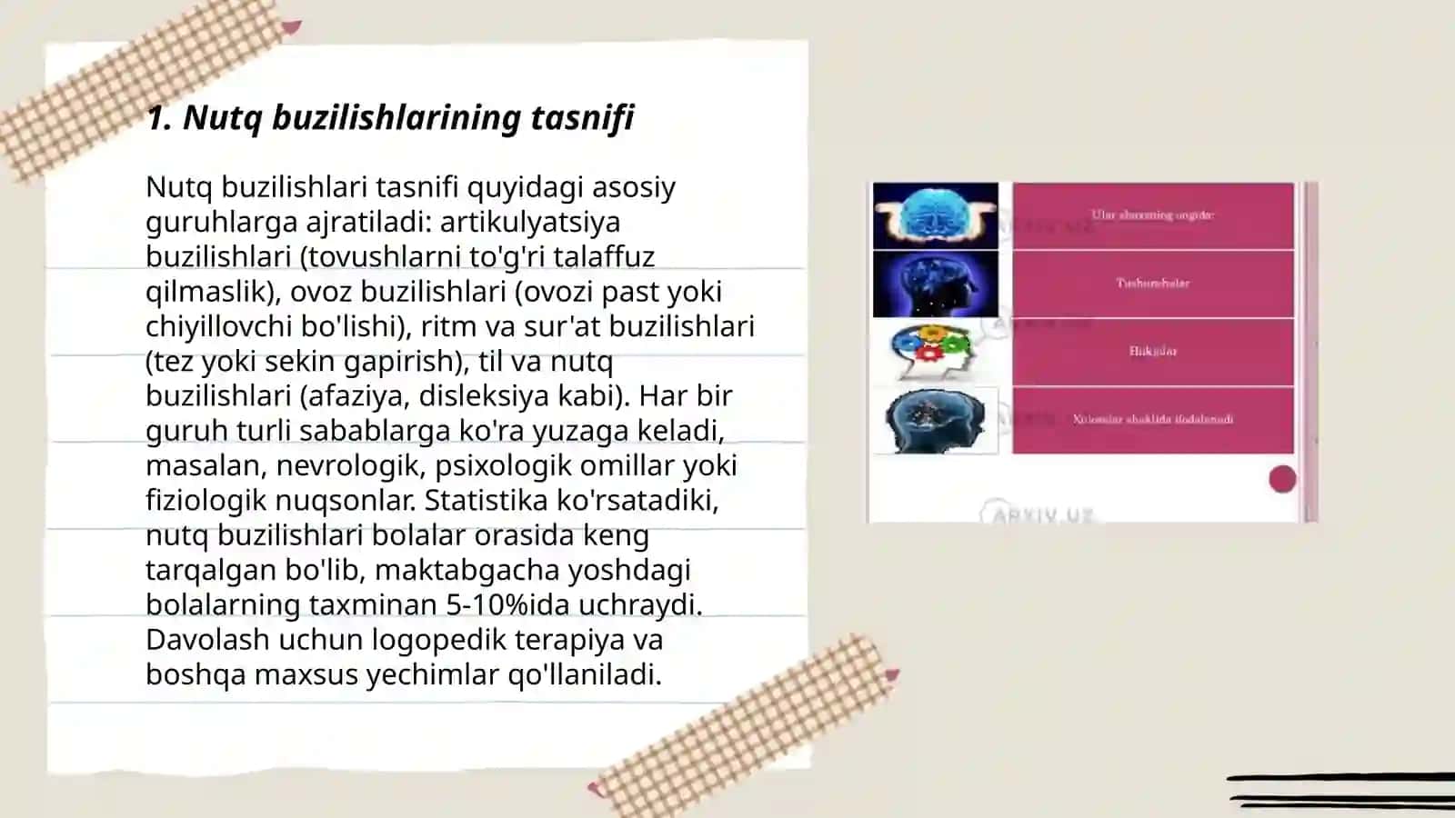 Nutq buzilishida tafakkur xususiyatlari 3