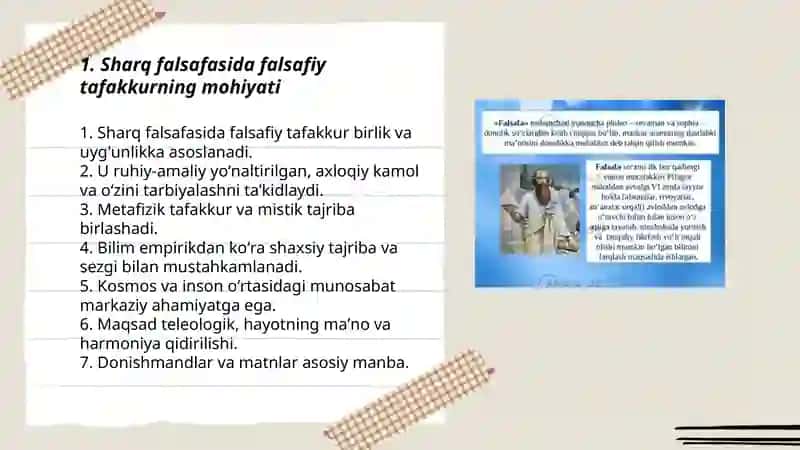 Sharq falsafasida falsafiy tafakur tariqayot bosqichlari 3