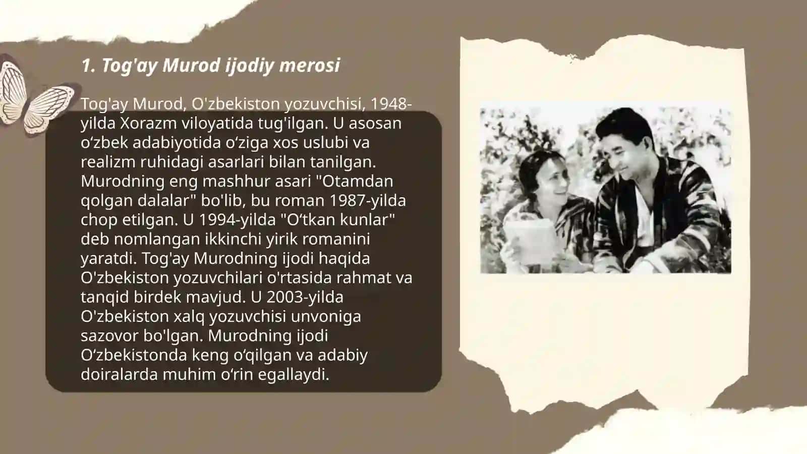 Tog'ay Murod va Shukur Xolmirzayev ijodi 3