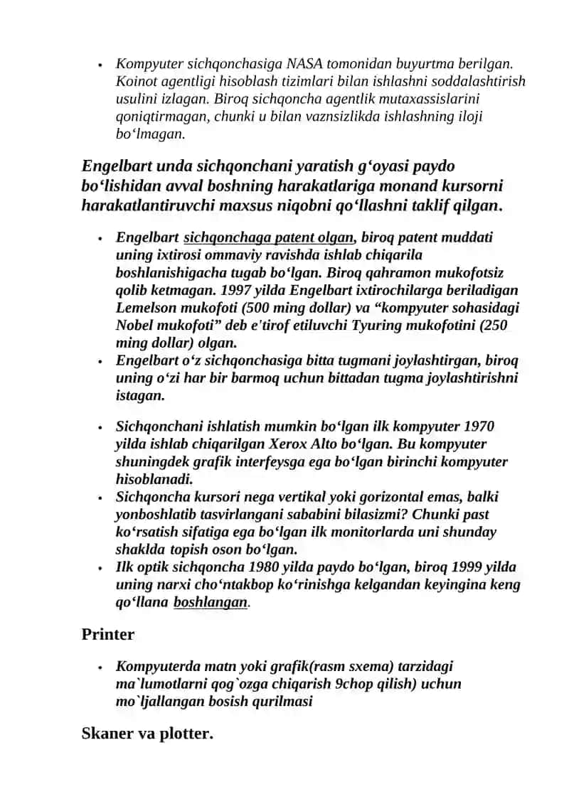 Kompyuter qo‘shimcha qurilmalarining tibbiy ta‘limda va tibbiyotda qo‘llanilishi 3
