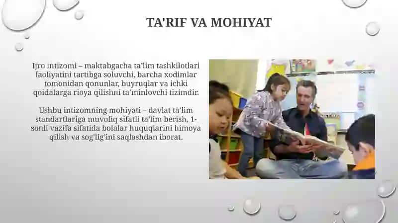 Ijro intizomini tashkil etish 3