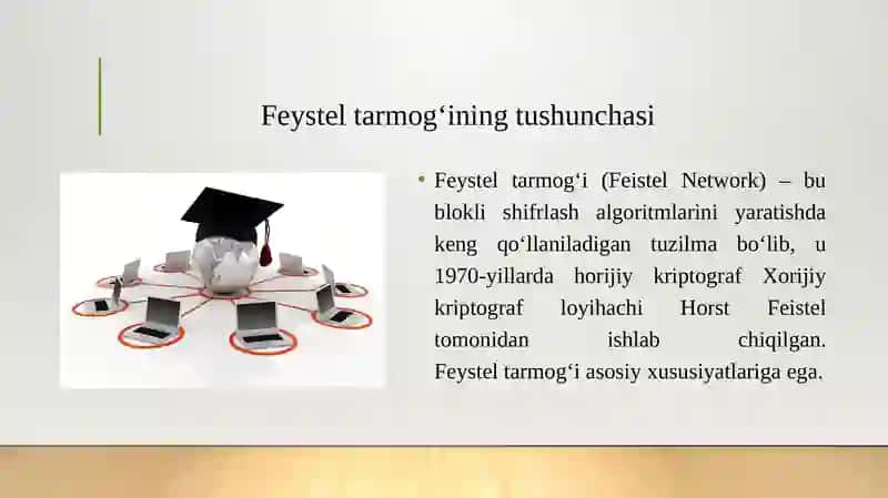FEYSTEL TARMOG’IGA ASOSLANGAN SIMMETRIK BLOKLI SHIFRLASH ALGORITMLARI TADQIQI VA TAHLILI. 3