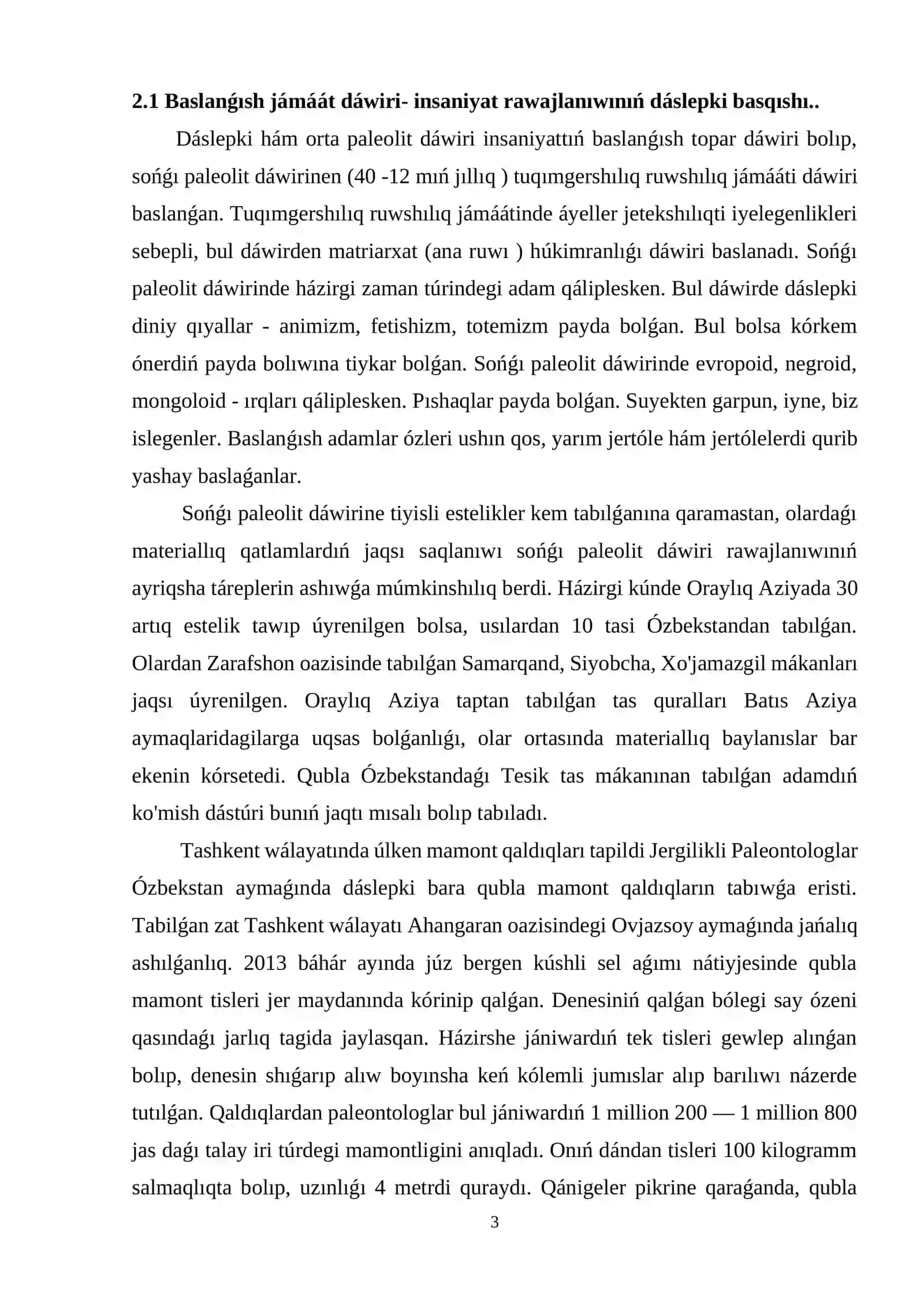 Ruw jámáátınıń daslepki basqishi 3