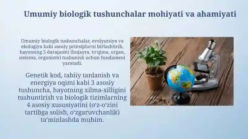 Biologiya oʻqitishda umum biologik tushunchalarni tarkib topishi 3