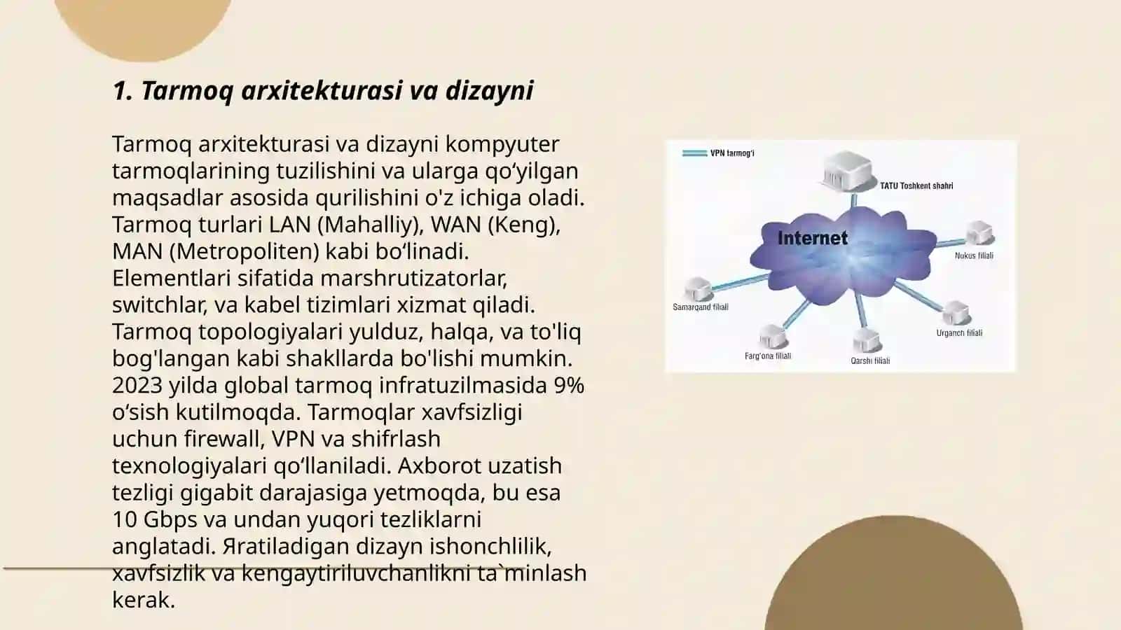 Tarmoqni optimallashtirish va undan samarali foydalanish 3