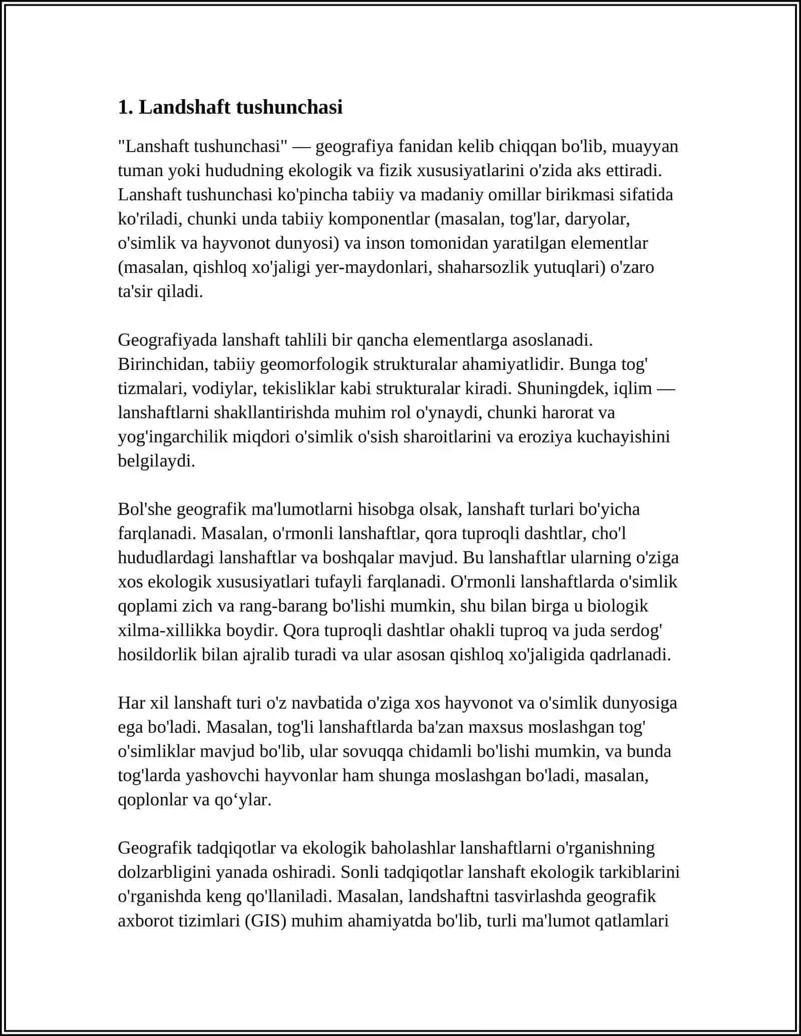 A. G. ISACHENKO NING LANDSHAFTLARNI TASNIFLASH TAJRIBASI 3