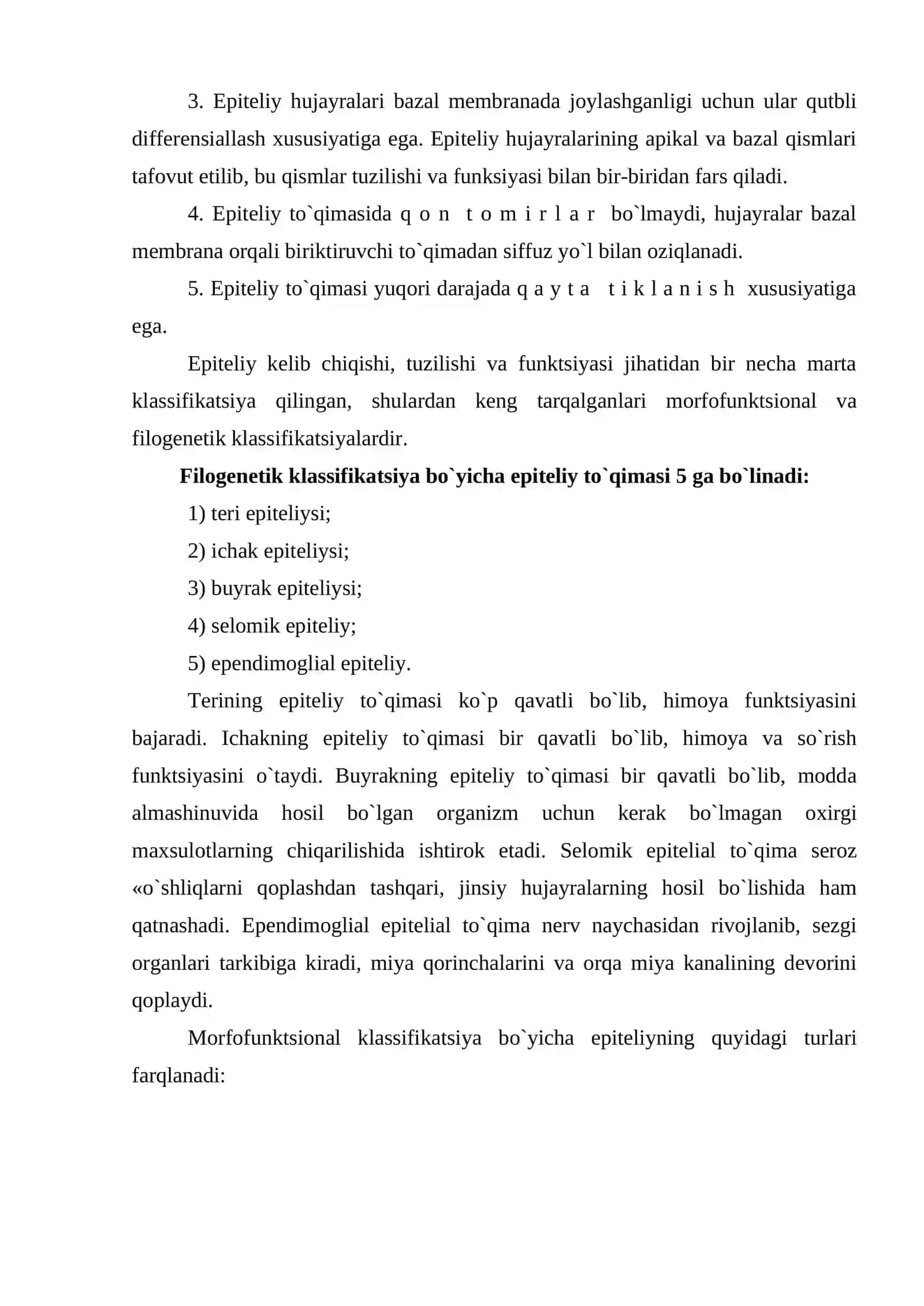 EPITELIY TOQIMASI TUZILISHI VA REGENERATSIYASI,ANOMALIYALARI 3