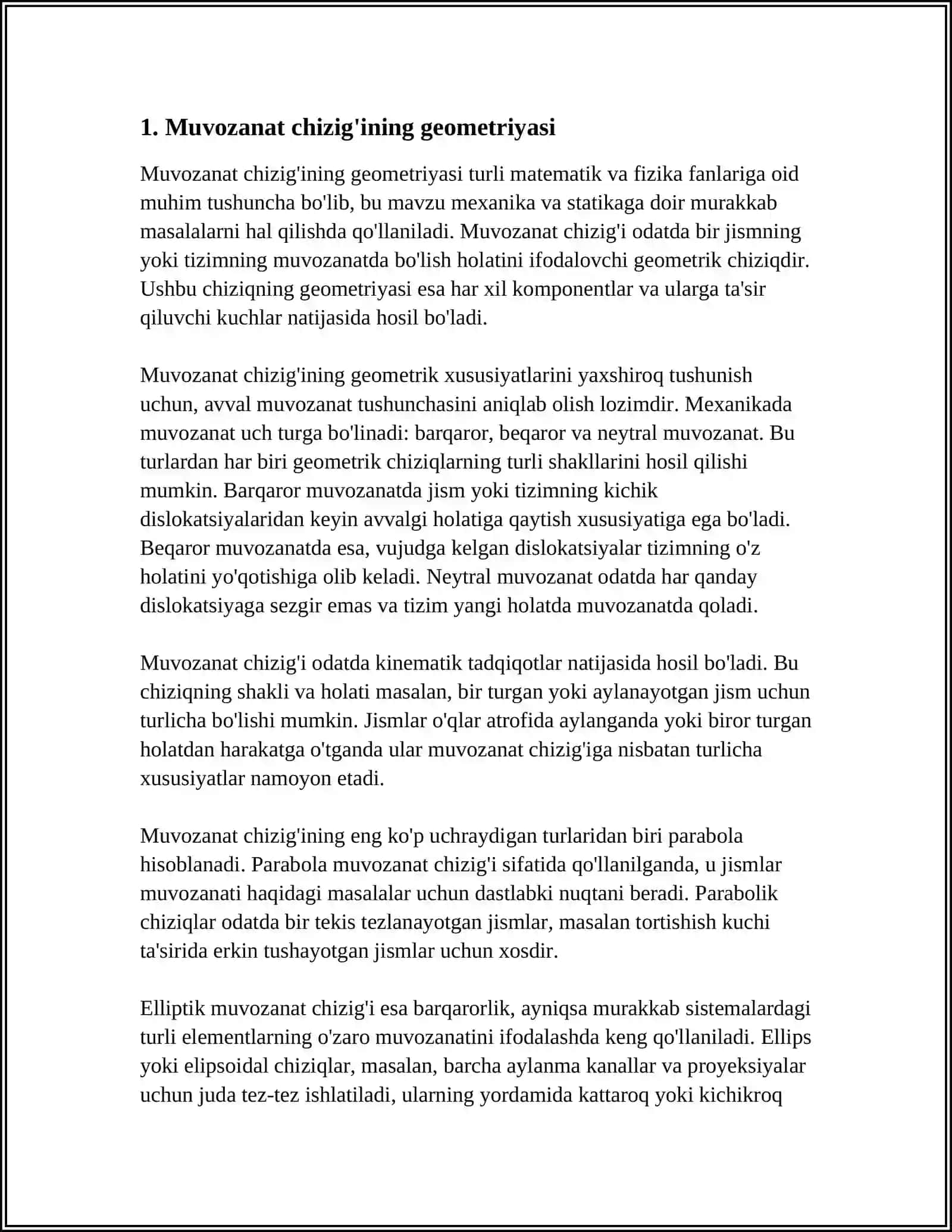MUVOZANAT CHIZIG’INI CHIZISH 3