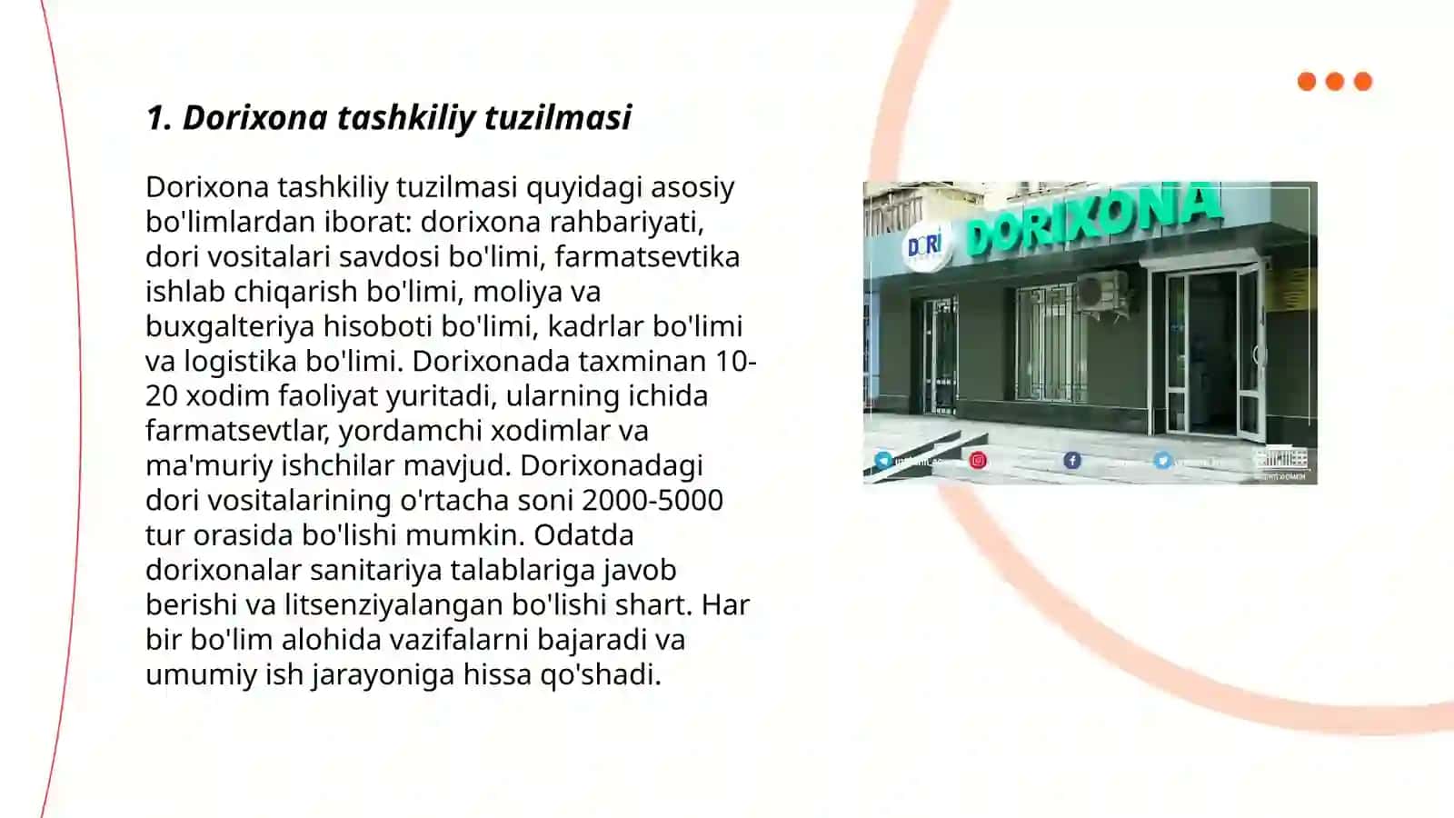Dorixona va farmatsevtika tashkilotlarida farmoyish hujjatlari 3