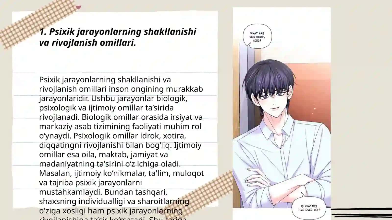 Psixik jarayonlarning shakllanishi 3