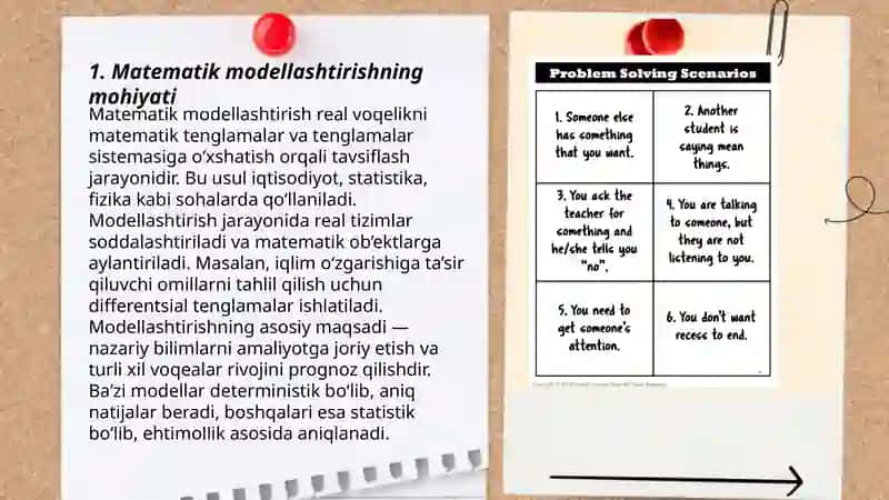 EGMA xalqaro baholash matematik mulohaza yuritish va muammoni hal qilish (modellashtirish orasidagi boģlanish sekli) 3