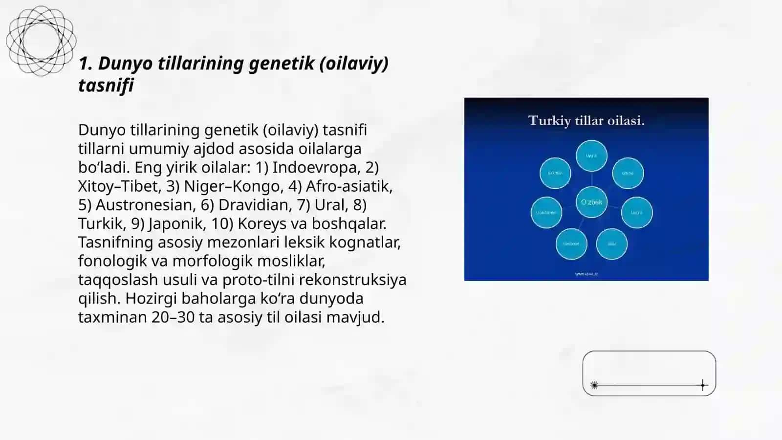 Dunyo tillari va ularning tasnifi 3
