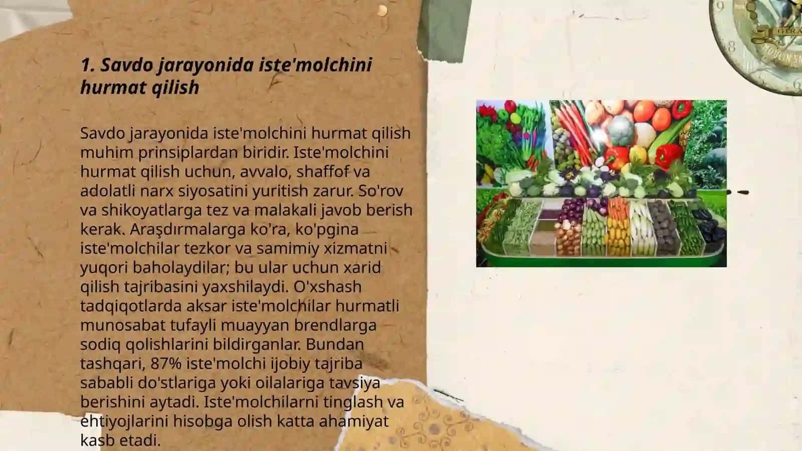 Nooziq ovqat mahsulotlarini sotishda etik va estetik qoidalarga rioya qilish 3