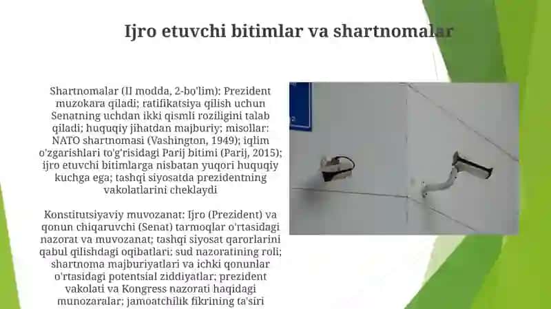 Tashqi siyosatning konstitutsiyaviy asoslari 3