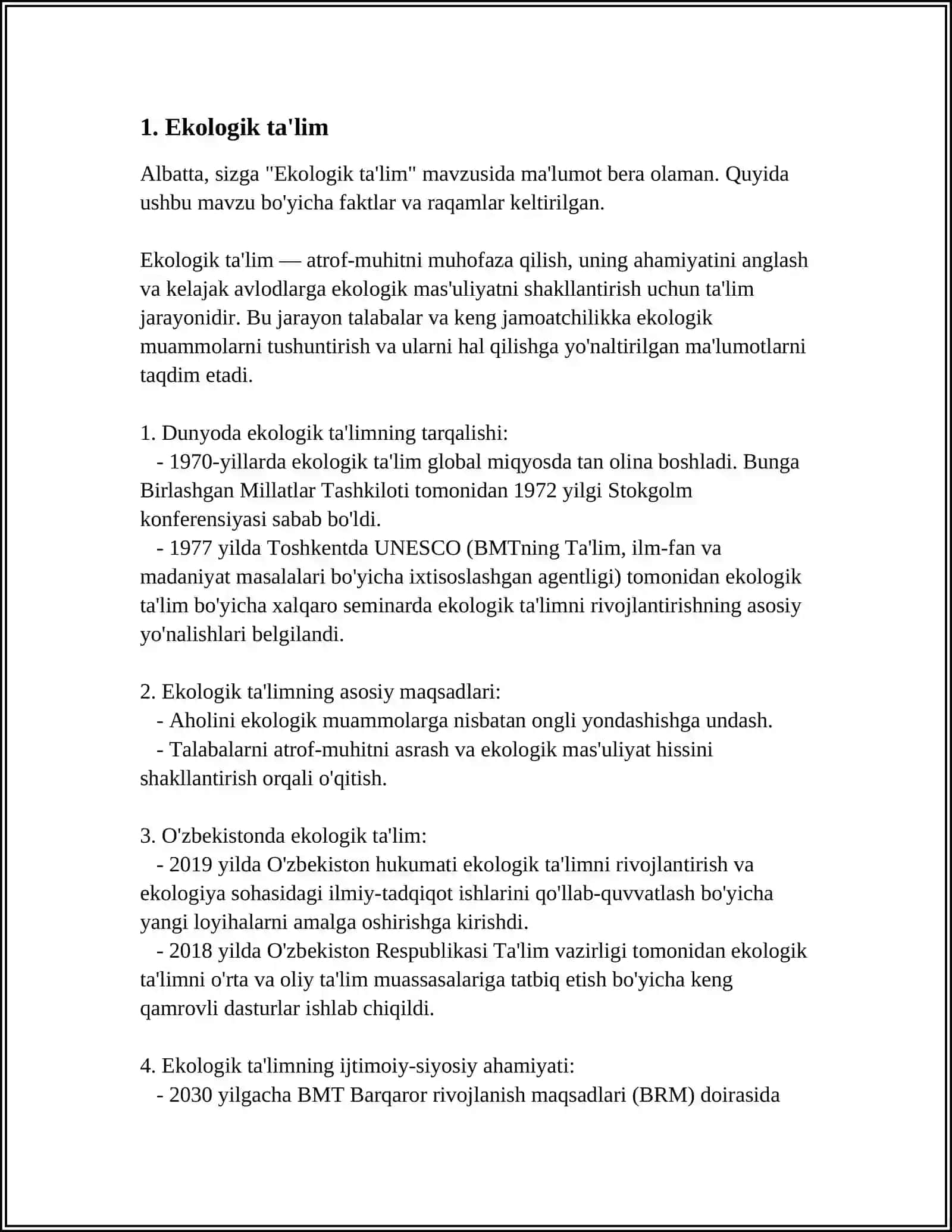 Ekologik ta'lim 3