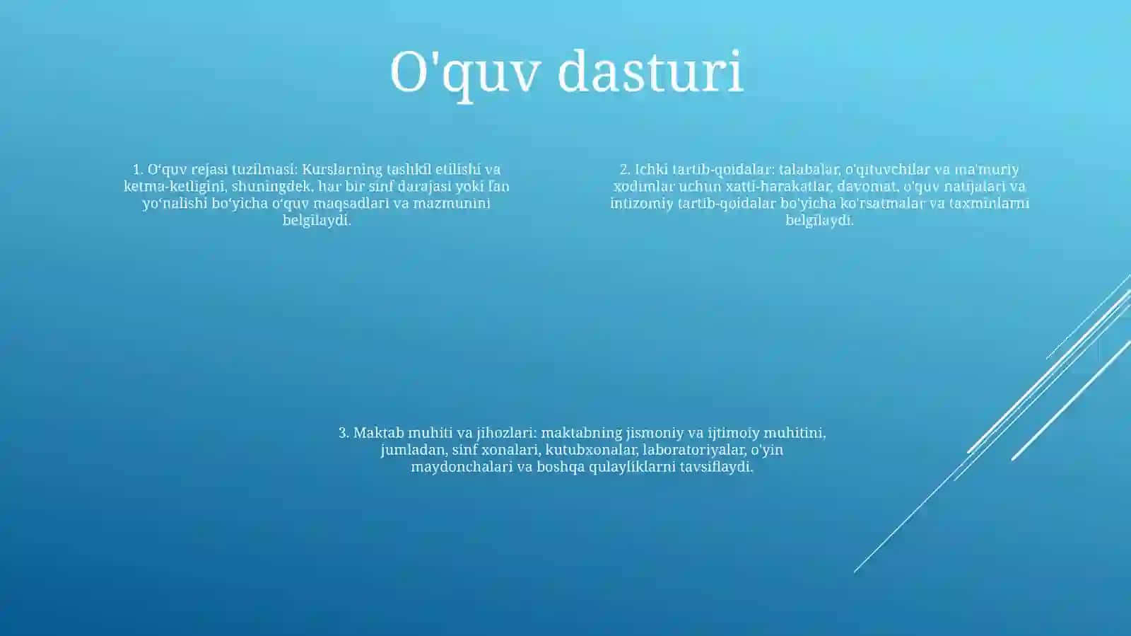 Xususiy Maktab Ichki Tizimi 3