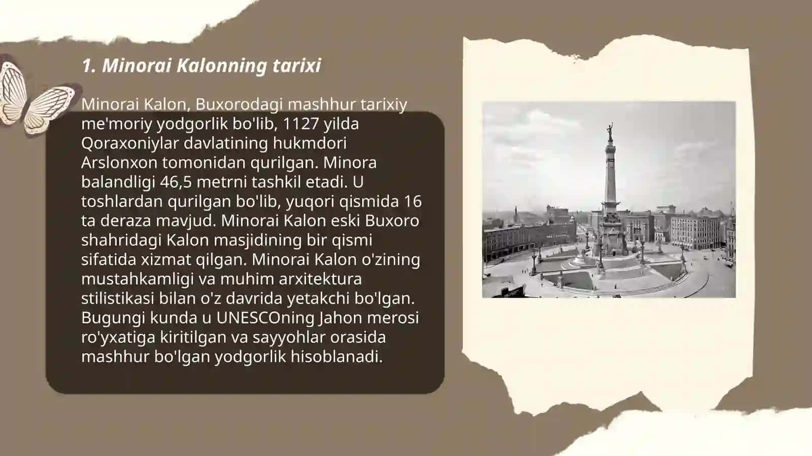 Minorai kalon tarixiy obidasi 3