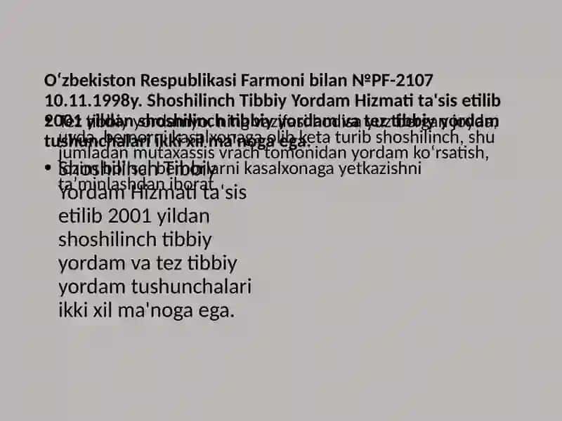 Tez tibbiy yordam 3
