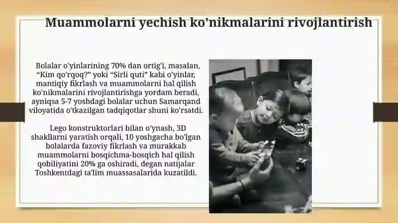 Bolalar o'yinlari va ular orqali mahoratni rivojlantirish 3
