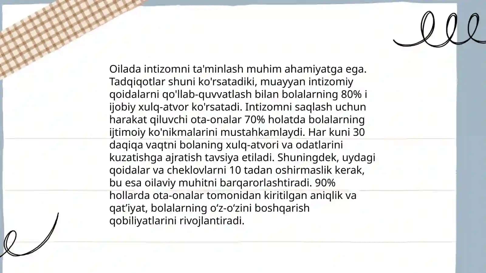 Bolani to'g'ri tarbiyalashni nazorat qilish 3