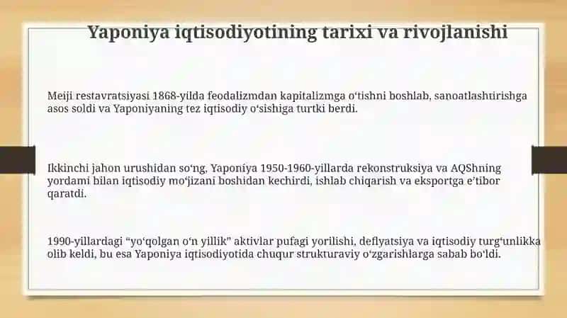 Yaponiya iqtisodiyoti 3